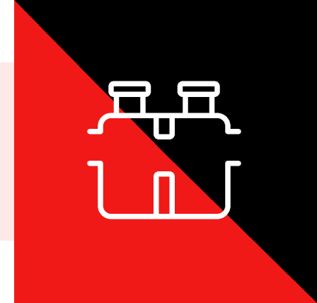 Group 55 A red and black background with an image of two pipes.